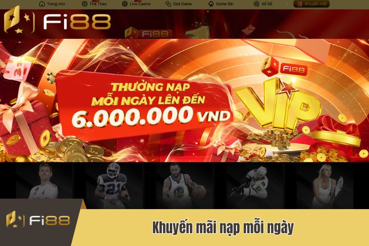 Thưởng nạp tiền cực khủng mỗi ngày lên đến 6 triệu đồng