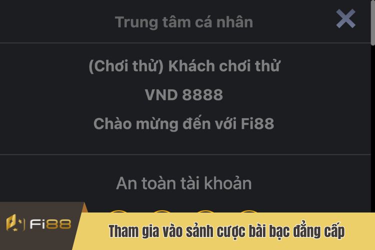 Tham khảo tính năng chơi thử tại nhà cái Fi88 